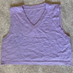 lavender purple sweater vest